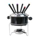 Jogo para fondue esmaltado 10 peças preto