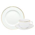 Jogo para Lanche 18pcs Flamingo Sofia Ouro Porcelana Oxford