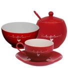Jogo para Lanche Lamour 20pç Porcelana Hauskraft Jogo para Lanche Lamour 20pç Porcelana Hauskraft
