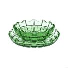Jogo para petiscos vidro "verde" 12 pecas - 280ml - SHAMA