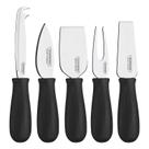 Jogo Para Queijo Inox 5 Peças Harmoniza Preto Tramontina Preto Jogo Para Queijo Inox 5 Peças Harmoniza Preto Tramontina Preto