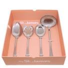 Jogo Para Servir 4 Peças Four Seasons Inox St. James