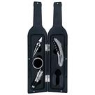 Jogo para Vinho em Inox Mini Garrafa com 3 Peças 23 cm - Mimo Style - AC12536