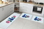 Jogo Passadeira Cozinha Kit 3 peças Mexicano Pintado a Mão