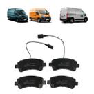 Jogo pastilha de freio traseira ducato 2023 a 2025 jumper boxer 2018 a 2025 com sensor 77368511