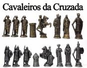 Jogo Peças Xadrez completo - Coleção Luxo Cavaleiros da Cruzada Jogo Peças Xadrez completo - Coleção Luxo Cavaleiros da Cruzada