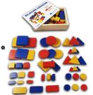 Jogo Pedagógico Blocos Lógicos 48 Peças Mdf Educativo Montar