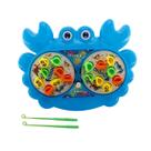 jogo Pega Peixe Pescaria siri brinquedo infantil presente para crianças 16 peixes educativo