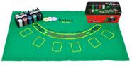 Jogo Poker 200Peças 200 Fichas 24x12x11Cm