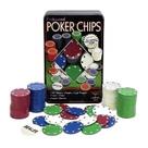Jogo Poker Profissional Luxo Em Lata Com 100 Fichas e Dealer
