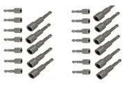 Jogo Ponta Bits Canhao Soquete Alguns C/ Imã Mm Pol. 31 Pcs - muito bom -