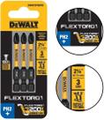 Jogo ponta flextorq dewalt 3pk 2,25 in bits para ph2