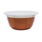 Jogo Pote Aço Inox C/Tampa Plástica 3Pcs Cobre Niazitex