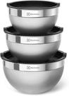 Jogo Potes Bowls Electrolux Inox 3 PC com Tampa Jogo Potes Bowls Electrolux Inox 3 PC com Tampa