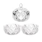 Jogo Potiche Com Tampa E 2 Bowls Cristal Diamond Premium Jogo Potiche Com Tampa E 2 Bowls Cristal Diamond Premium