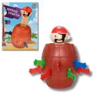 Jogo Pula Pirata Barril Brinquedo Infantil Criança 12x8cm
