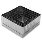 Jogo Quadrado Crespo Cortador de Inox 7 pçs 9176 Doupan