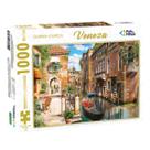 Jogo Quebra-cabeça Premium Veneza Itália com 1000 Pç Puzzle