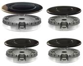 Jogo queimadores/espalhadores p/cooktop atlas agile up glass 4b
