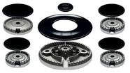 Jogo queimadores/espalhadores p/cooktops atlas utop tripla 5b Jogo queimadores/espalhadores p/cooktops atlas utop tripla 5b