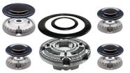 Jogo queimadores/espalhadores p/cooktops brastemp quadrichama 5b