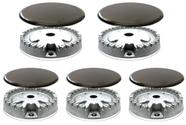 Jogo queimadores/espalhadores p/cooktops electrolux 5b gc70v
