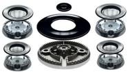Jogo queimadores/espalhadores p/fogões dako magister/style/supreme/black glass/timer glass 5b