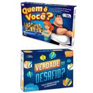 Jogo Quem é Voce Top Line cara a cara + Jogo de Perguntas Verdade ou Desafio - Pais e Filhos