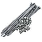 Jogo Raio 4mm Cromado Dianteiro Moto Bros 150 Freio A Disco RA0005 Jogo Raio 4mm Cromado Dianteiro Moto Bros 150 Freio A Disco RA0005