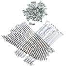 Jogo raio crf 230 traseiro cromado 4mm