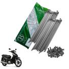 Jogo Raio Roda Biz100 Biz125 Pop100 Traseiro Inox 3,5mm Bace Jogo Raio Roda Biz100 Biz125 Pop100 Traseiro Inox 3,5mm Bace
