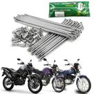 Jogo raios traseiro cromado 4mm smartfox yamaha ybr 125 factor 125 rd 135 xtz crosser 150