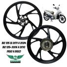 Jogo roda liga leve biz 125 ex 2011 a 2024 freio a disco pé de galinha
