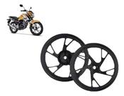 Jogo Rodão Liga Leve Titan 150 160 Pé De Galinha Freio Disco - Febreck Jogo Rodão Liga Leve Titan 150 160 Pé De Galinha Freio Disco - Febreck