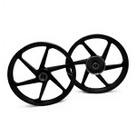 Jogo Rodas Liga Leve 6 Pontas Ybr 125 Yamaha Preta