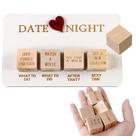 Jogo romântico de madeira Date Night Dice Set para casais