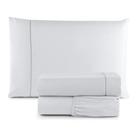 Jogo Roupa de Cama Lençol Solteiro 3 Peças Ponto Palito Micropercal 400 Fios Luxuoso
