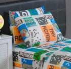 Jogo Roupa de Cama Solteiro Kids Infantil Menino e Menina Estampados 2 Pçs Coleção Kids