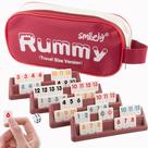 Jogo Rummy Cube Smilejoy Travel Size com bolsa de lona 106 peças Jogo Rummy Cube Smilejoy Travel Size com bolsa de lona 106 peças