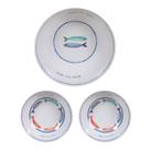 Jogo Saladeira 3 Litros + 2 Bowls Melamina Sobremesa Praia