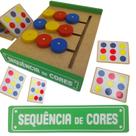 Jogo sequencia de cores brinquedo pedagógico Jogo sequencia de cores brinquedo pedagógico