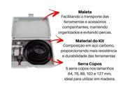 Jogo Serra Copo P/madeira Gesso Pvc 63 75 89 101 127 Mm muito util - Jogo Serra Copo P/madeira Gesso Pvc 63 75 89 101 127 Mm muito util -