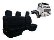 Jogo Sofá Cama Caminhão Volkswagen WORK 92 Até 2011 Preto