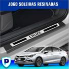 Jogo Soleira Chevrolet Cruze Resinada Premium Kit 8 Peças
