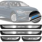 Jogo Soleira com LED VW Jetta 2020 Em Diante Aço Escovado