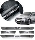 Jogo Soleira de Porta Aco Inox Chery Celer 2012 a 2018 Jogo Soleira de Porta Aco Inox Chery Celer 2012 a 2018