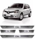 Jogo Soleira de Porta Aco Inox Renault Clio 2000 a 2006 Jogo Soleira de Porta Aco Inox Renault Clio 2000 a 2006
