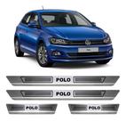 Jogo Soleira de Porta Aco Inox Volkswagen Polo