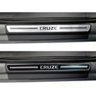 Jogo Soleira Premium Elegance Gm Cruze 2012 a 2022 - 4 Portas ( Vinil + Resinada 8 Peças )
