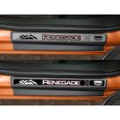 Jogo Soleira Premium Elegance Jeep Renegade 2015 em Diante - 4 Portas ( Vinil + Resinada 8 Peças )